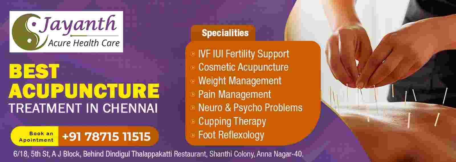 Jayanth Acure Health care | Acupuncture | Cupping Therapy 